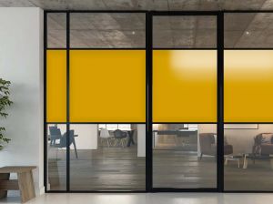 Film vitrage opacifiant jaune jonquille - Luminis Films